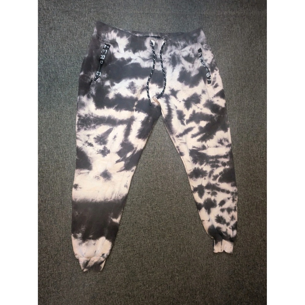 Aeropostale Sweatpants Athletic Black Tie Dye Sports Joggers Size Medium